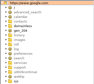 Burp Suite site map showing the target website's file structure and requested hosts