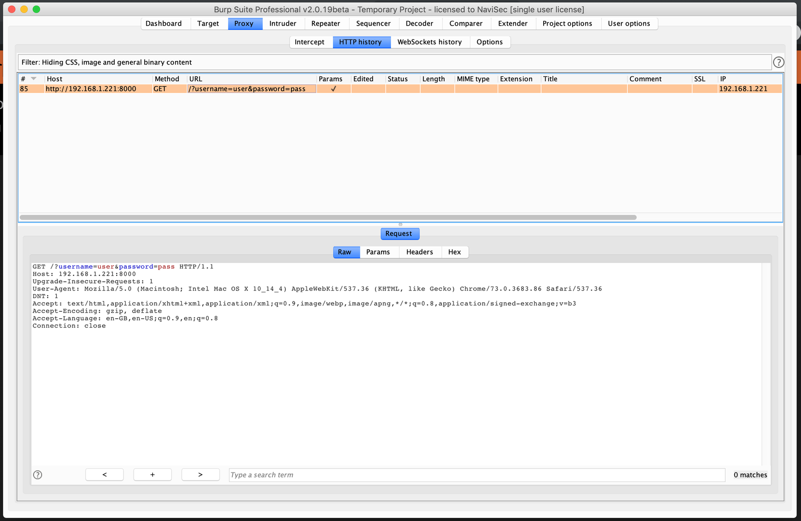 Burpsuite Proxy