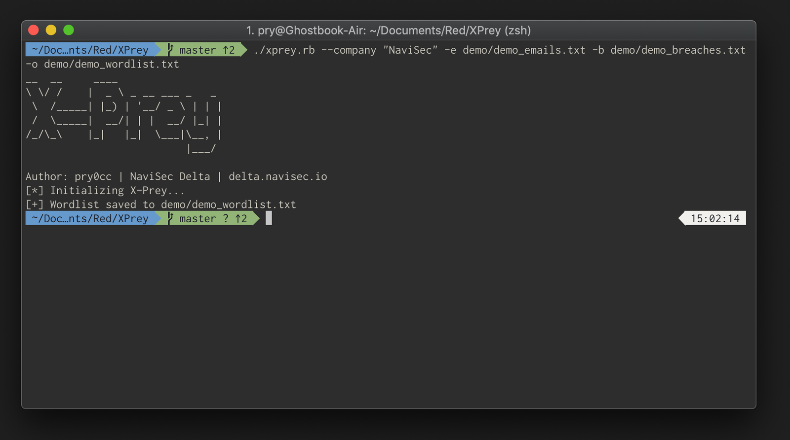 Using X-Prey to generate a wordlist