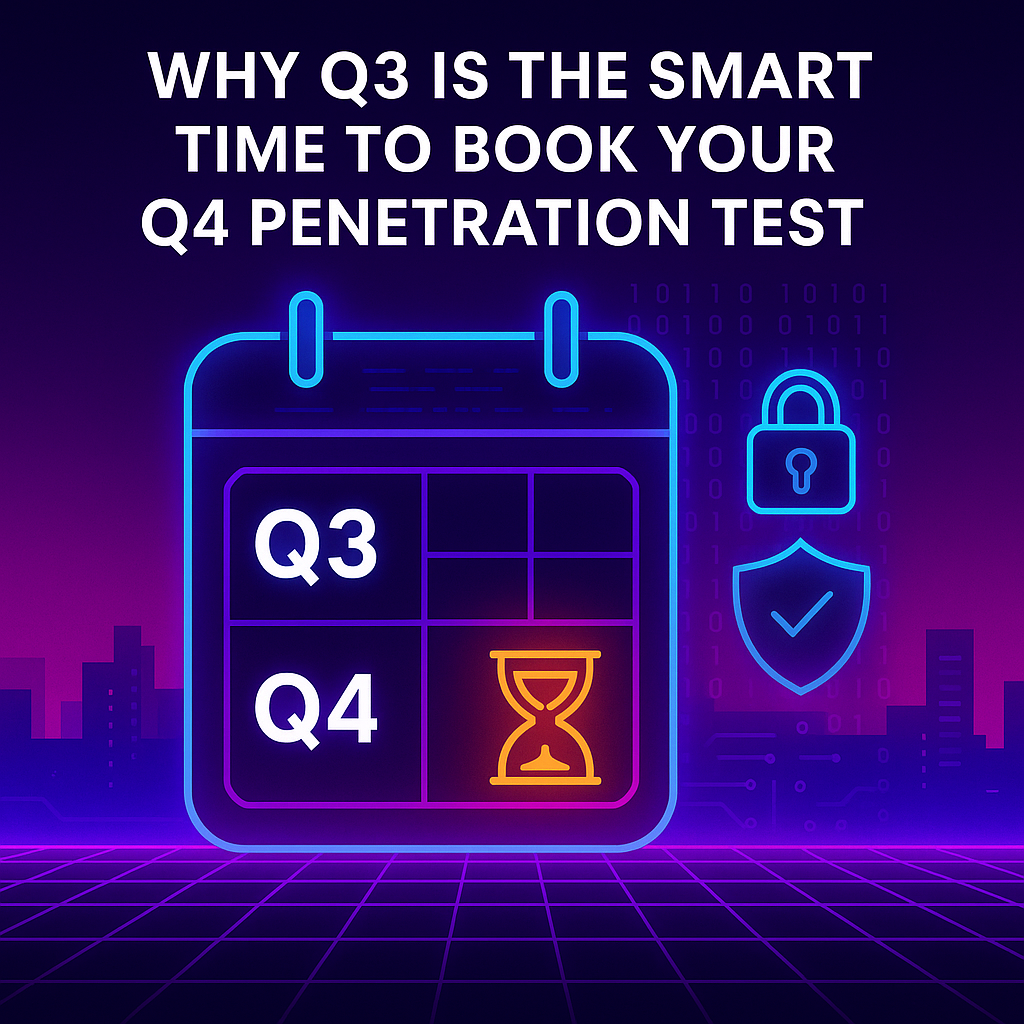 Why Q3 Is the Ideal Time to Schedule Your Q4 Penetration Test